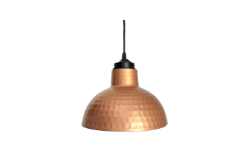 hammered copper lighting pendant